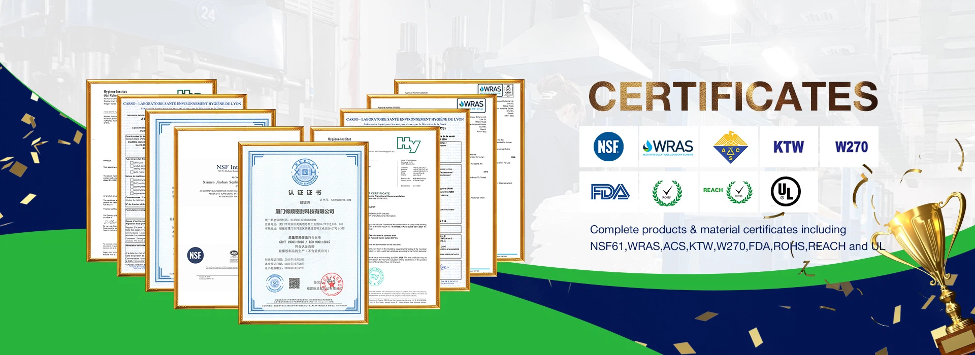 NSF FDA Certificates